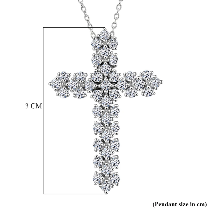 LUXURIANT DIAMOND - Lab Grown Diamant SI-GH Schmuckset SGL zertifiziert ca. 50 cm 925 Silber Rhodiniert ca. 1.00 ct