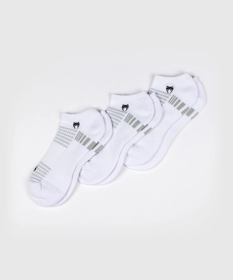 Pack de 3 Paires de Socquettes Venum Vector - Blanc/Gris
