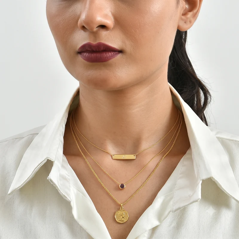 D'Joy Farbwechsel Granat Anhänger mit 50cm Kette, 925 Silber 750 Gelbgold Vermeil - 0,60 ct.