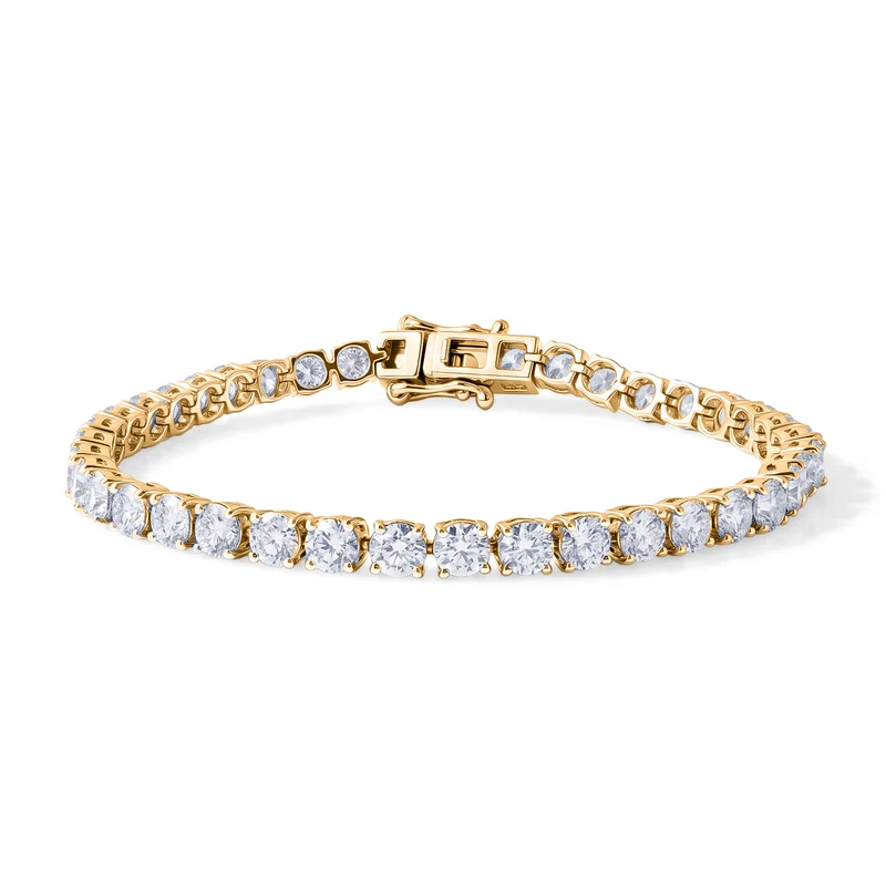 D'Joy Moissanit Schmuckset 925 Silber Rhodiniert ca. 10.94 ct