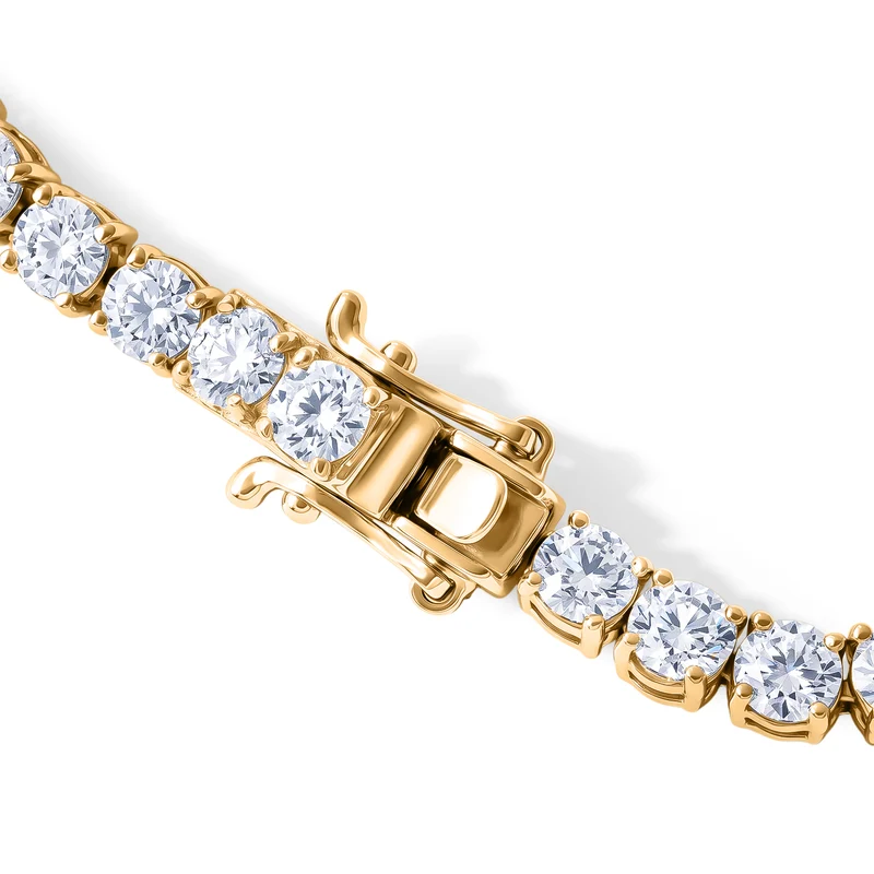 D'Joy Moissanit Schmuckset 925 Silber Rhodiniert ca. 10.94 ct