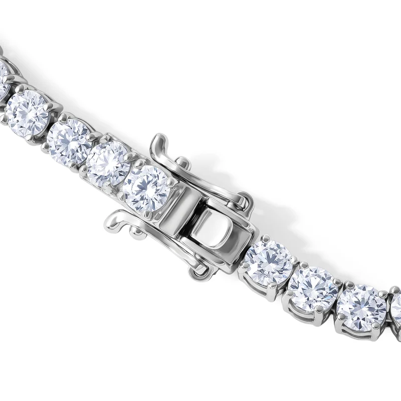 D'Joy Moissanit Schmuckset 925 Silber Rhodiniert ca. 10.94 ct