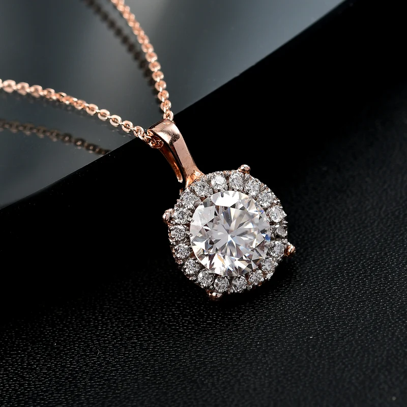 Moissanit Schmuckset 925 Silber rhodiniert