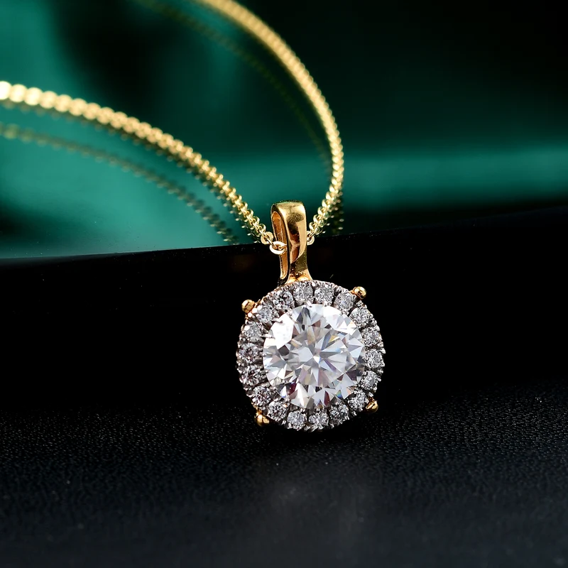 Moissanit Schmuckset 925 Silber rhodiniert