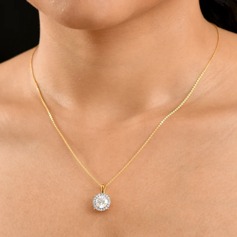 Moissanit Schmuckset 925 Silber rhodiniert