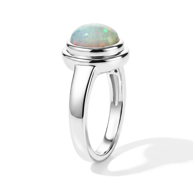 EverTrue AA natürliches, äthiopisches Welo Opal Schmuckset, Edelstahl und Bronze mit Platin E-Beschichtung - 2,50 ct.