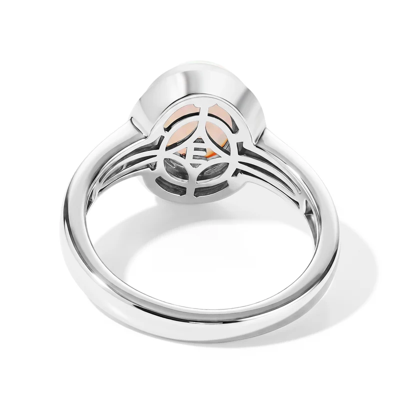 EverTrue AA natürliches, äthiopisches Welo Opal Schmuckset, Edelstahl und Bronze mit Platin E-Beschichtung - 2,50 ct.