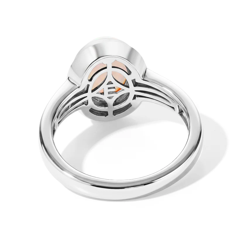 EverTrue AA natürliches, äthiopisches Welo Opal Schmuckset, Edelstahl und Bronze mit Platin E-Beschichtung - 2,50 ct.