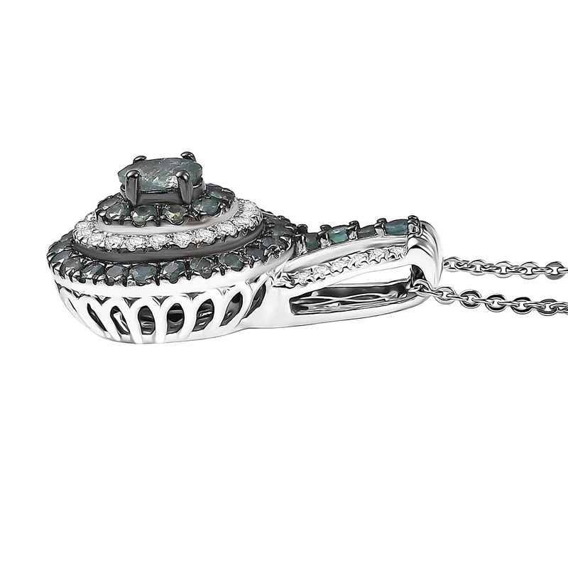 D'Joy Alexandrit Schmuckset ca. 50 cm 925 Silber rhodiniert ca. 1.22 ct