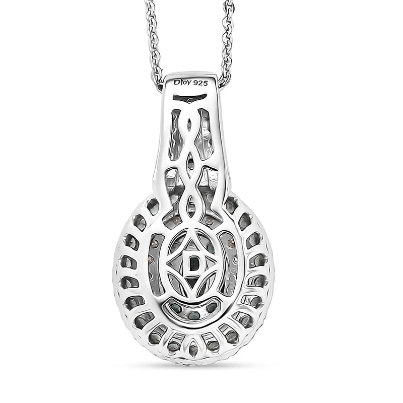 D'Joy Alexandrit Schmuckset ca. 50 cm 925 Silber rhodiniert ca. 1.22 ct