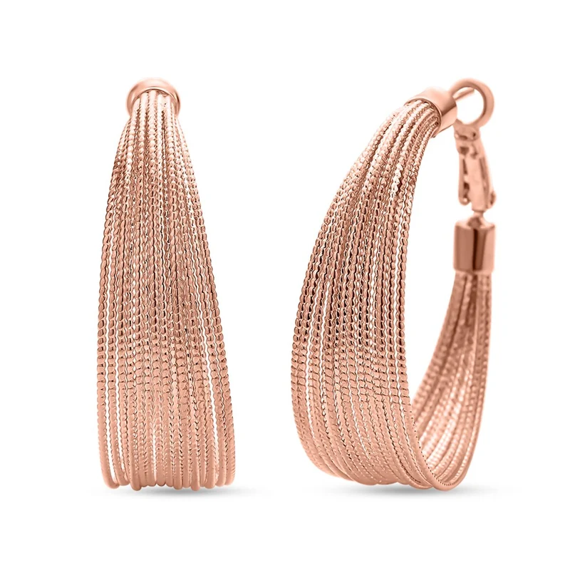 Designer inspirierte Creolen, goldfarben