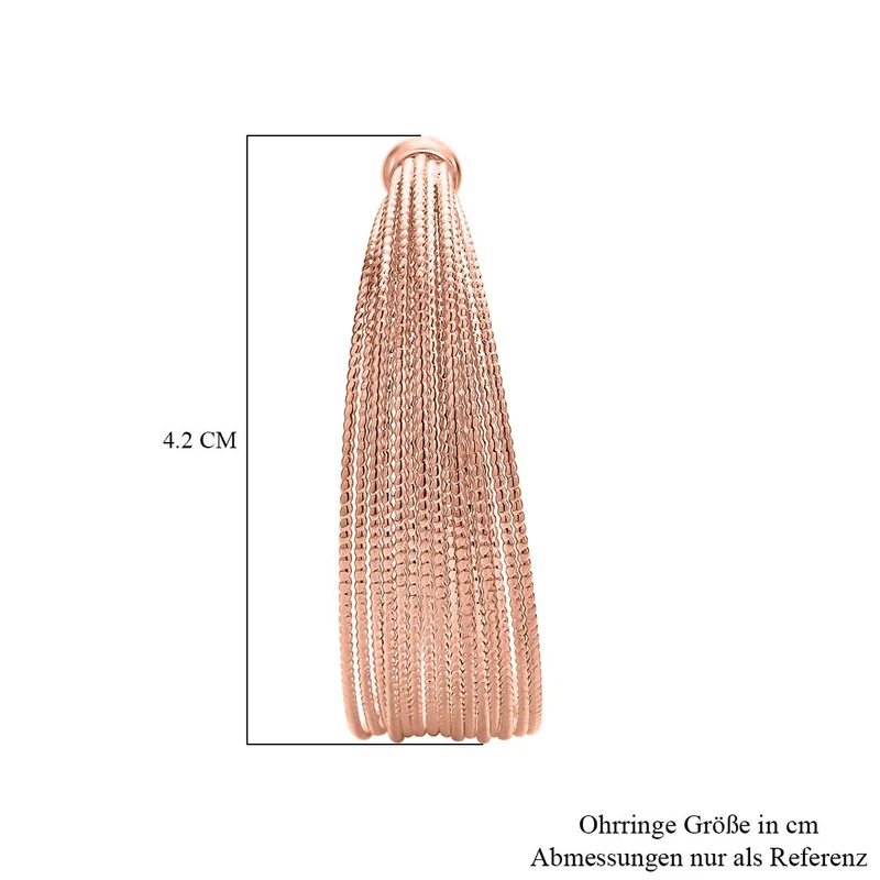 Designer inspirierte Creolen, goldfarben
