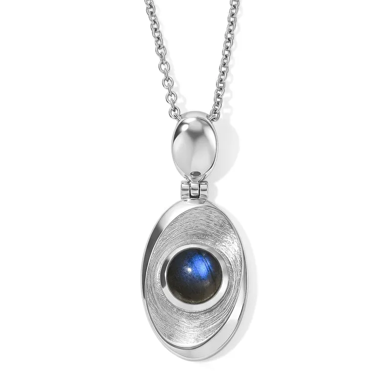EVER TRUE AAA Labradorit Anhänger mit Kette, ca. 50 cm ca. 1.51 ct