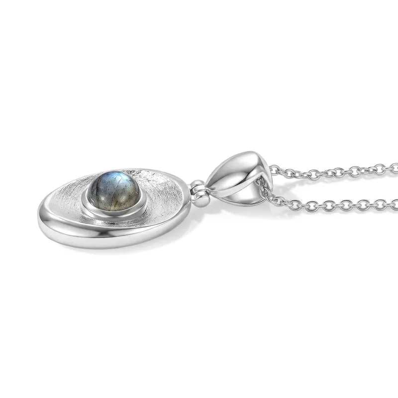 EVER TRUE AAA Labradorit Anhänger mit Kette, ca. 50 cm ca. 1.51 ct