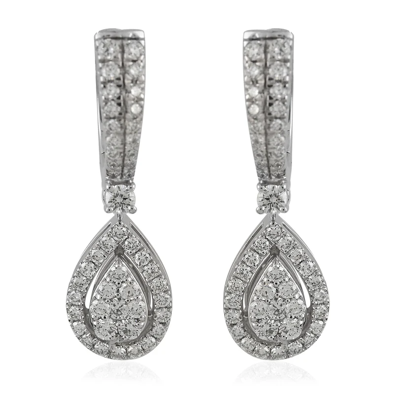 RHAPSODY Diamant-Ohrringe, IGI zertifiziert VS E-F, 950 Platin ca. 1.02 ct (1-6 Werktage Lieferzeit)