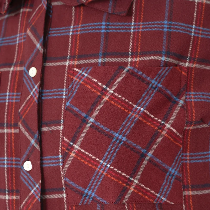 TAMSY - Damen, gewebte Hemdbluse, Größe 40, Rot