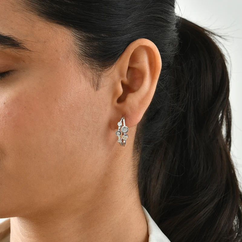 EVER TRUE Weißer Diamant Ohrringe Nickelfreies Messing