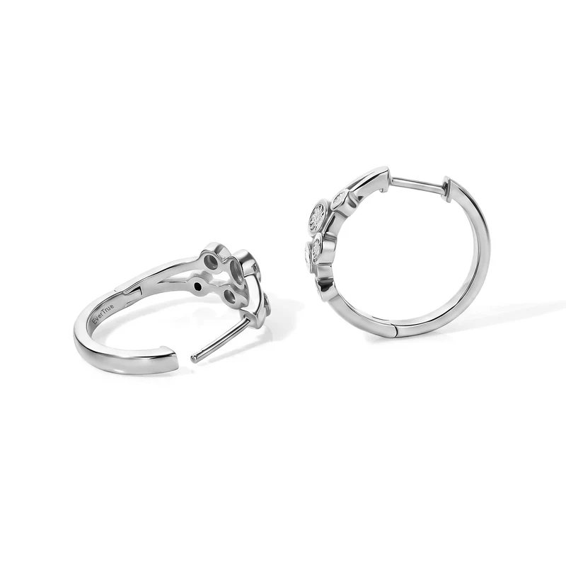 EVER TRUE Weißer Diamant Ohrringe Nickelfreies Messing