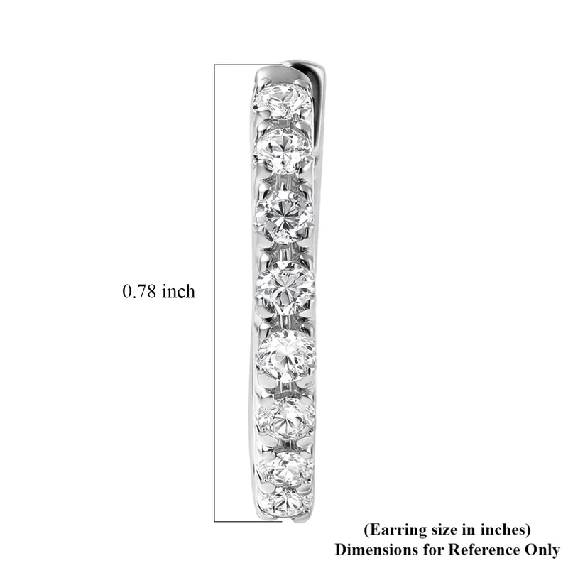 LUXURIANT (8-13 Werktage Lieferzeit) 1 ct. SI-GH Labor Diamant Ohrringe, 925 Silber 750 Gelbgold Vermeil