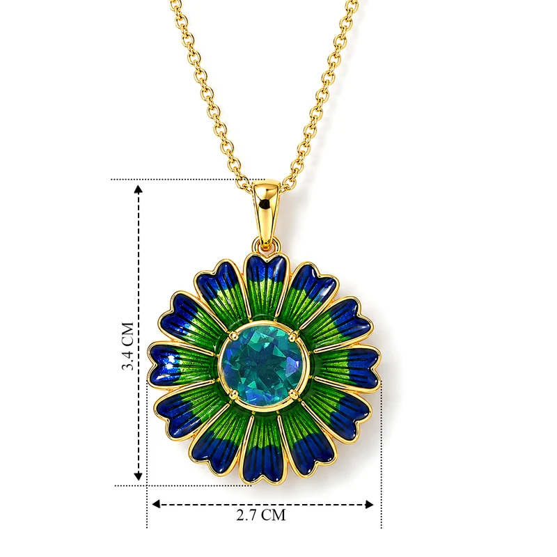 EVER TRUE Pfau Quarz Triplette Schmuckset ca. 50 cm ca. 2,75 ct.
