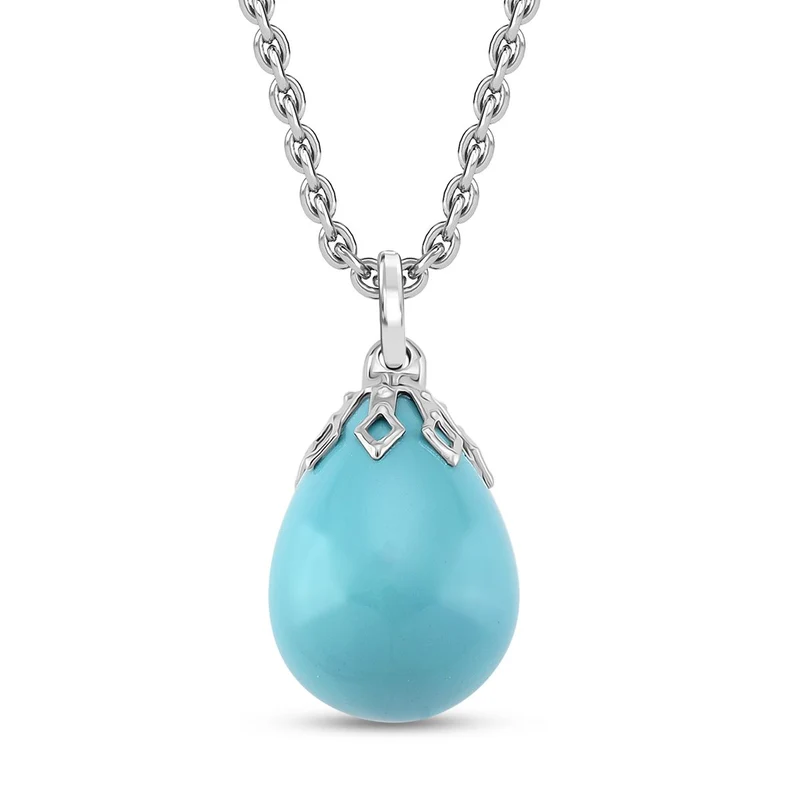 3er Set - Goldene Muschelkernperle Anhänger mit Kette und Ohrringe, Messing und Edelstahl