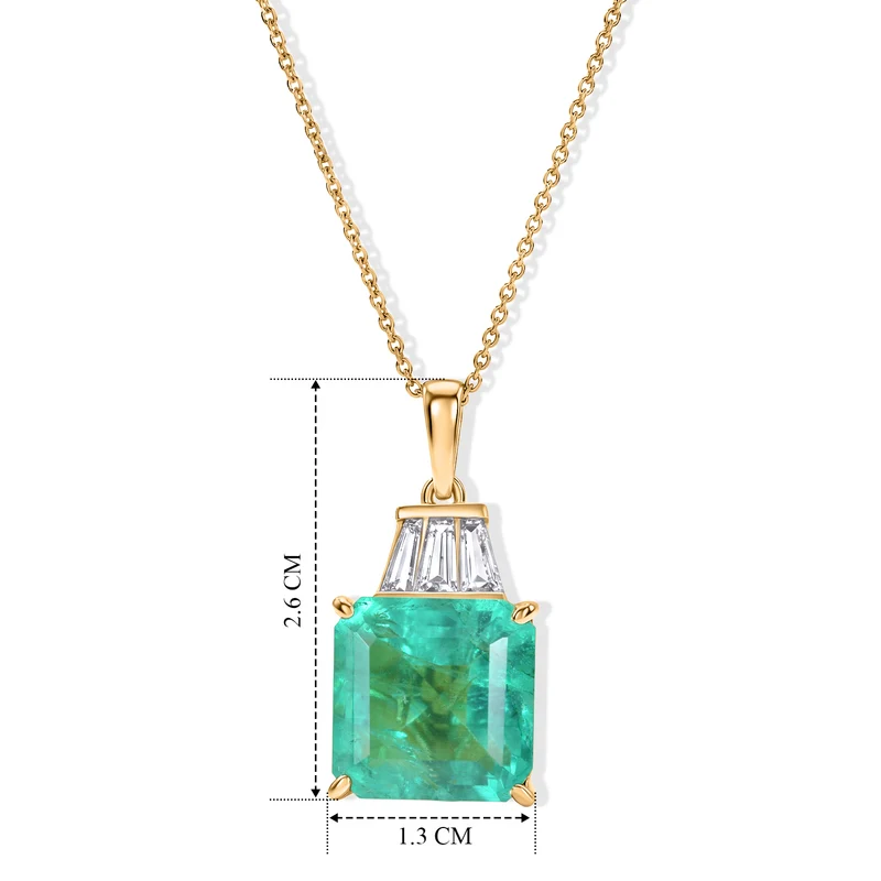 D'Joy Smaragd-Quarz Triplette, Weißer Topas Schmuckset ca. 50 cm 925 Silber 750 Gelbgold vermeil ca. 9.21 ct