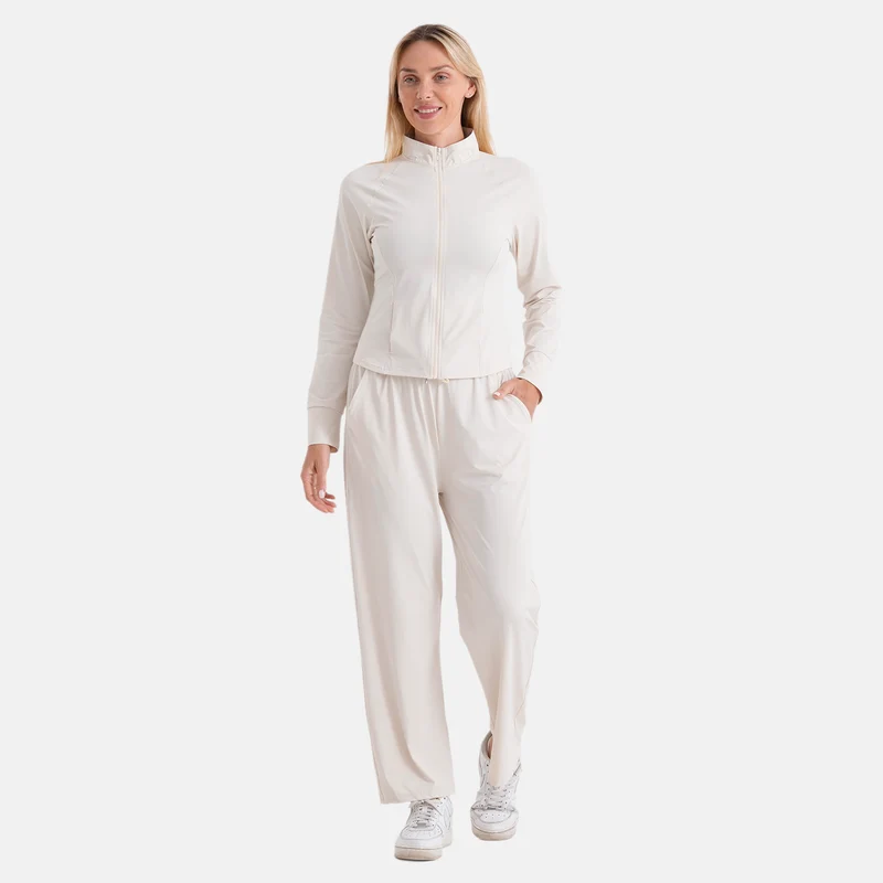 LA MAREY Kühlendes Softkomfort Jacke, UV Schutz, EU 46-48 (XL), Weiß