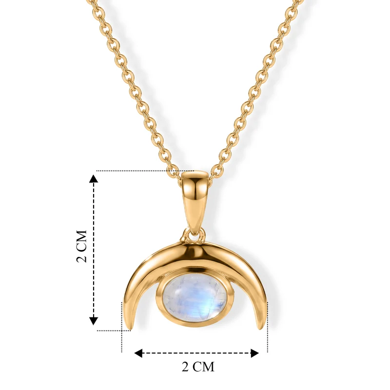 EVER TRUE Regenbogen Mondstein Schmuckset ca. 50 cm ca. 1.42 ct