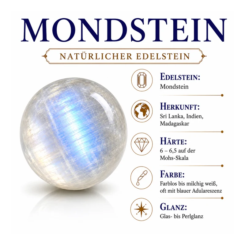 EVER TRUE Regenbogen Mondstein Schmuckset ca. 50 cm ca. 9,60 ct.