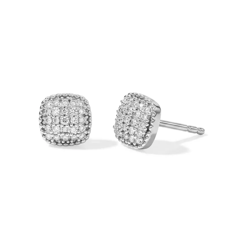 EVER TRUE Weißer Diamant Ohrringe Nickelfreies Messing ca. 0.08 ct