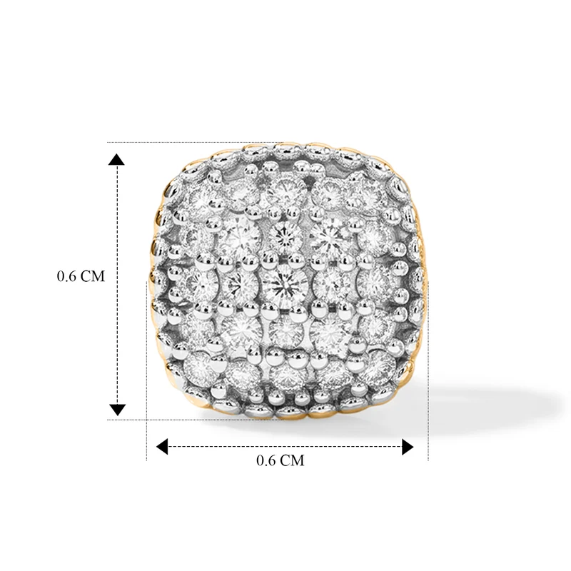 EVER TRUE Weißer Diamant Ohrringe Nickelfreies Messing ca. 0.08 ct