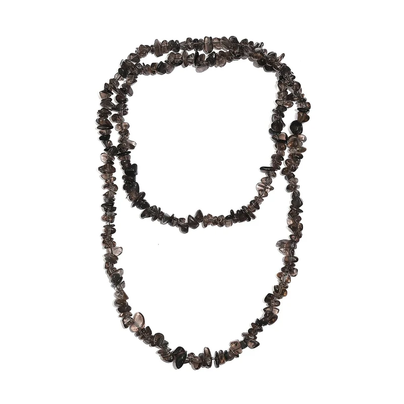 5er set - Multi-Edelstein Halsketten 76 cm mit Amethyst, Granat, Citrin, Sonnenstein ca. 1352.00 ct