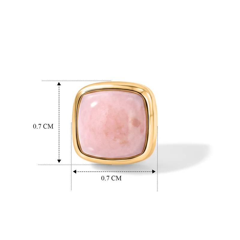 EVER TRUE AA Peruanischer rosa Opal Ohrringe Reine Bronze ca. 2,20 ct.