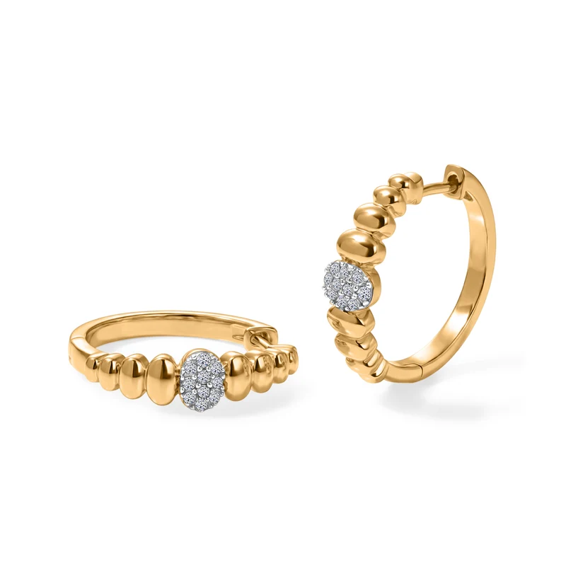 LUXURIANT 0,25 ct. SI-GH Labor Diamant Ohrringe, 925 Silber rhodiniert