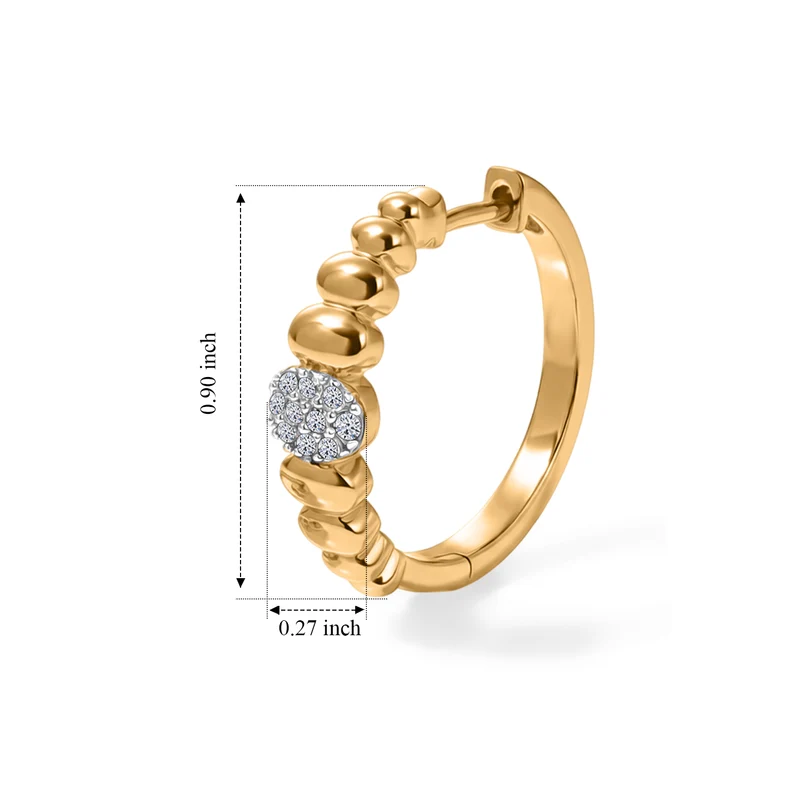 LUXURIANT 0,25 ct. SI-GH Labor Diamant Ohrringe, 925 Silber rhodiniert