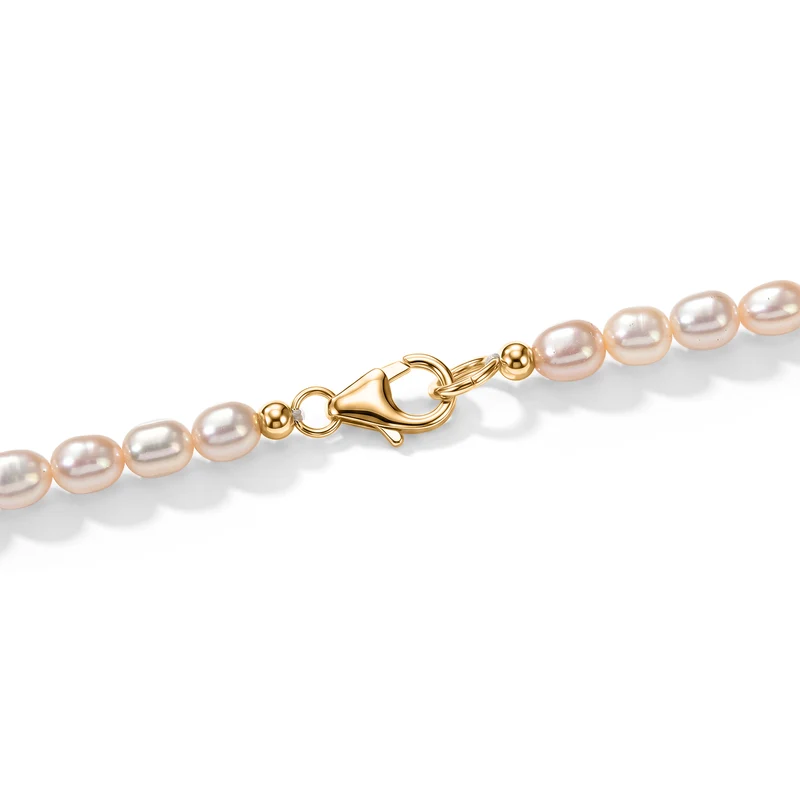 D'Joy AA Kagem sambischer Smaragd, Süßwasserperle und Zirkon Anhänger mit 50cm Kette, 925 Silber 750 Gelbgold Vermeil 9.61 ct