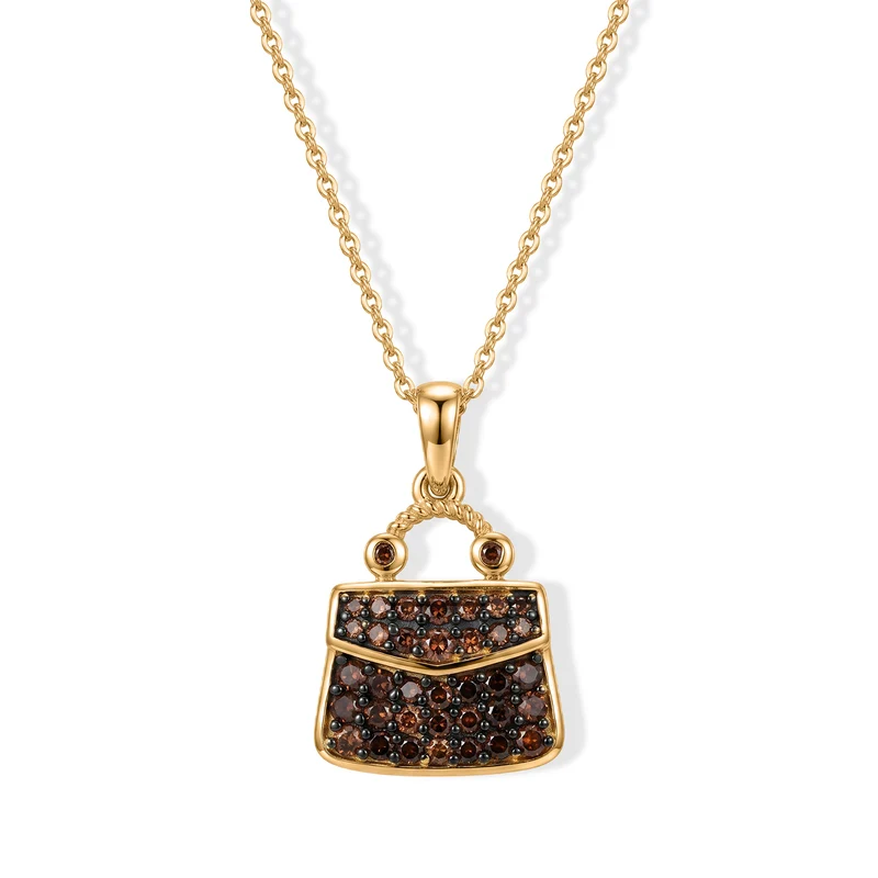 D'Joy Weißer Diamant (IR) Anhänger mit Kette, ca. 50 cm 925 Silber Rhodiniert ca. 0.50 ct