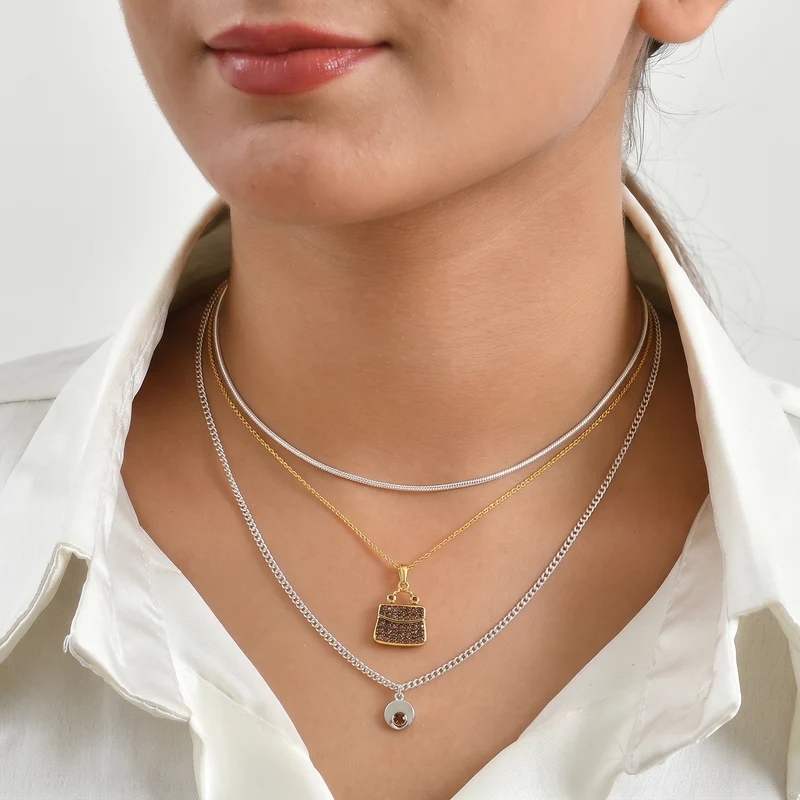 D'Joy Weißer Diamant (IR) Anhänger mit Kette, ca. 50 cm 925 Silber Rhodiniert ca. 0.50 ct