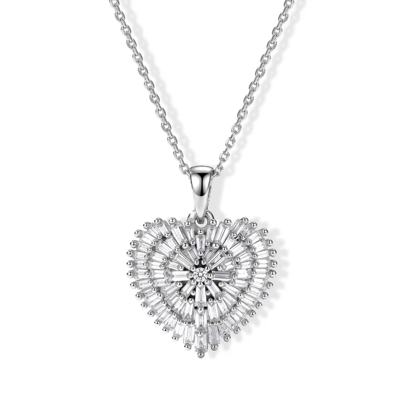 LUXURIANT DIAMOND - Lab Grown Diamant SI-GH Schmuckset ca. 50 cm 925 Silber Rhodiniert ca. 1,04 ct.