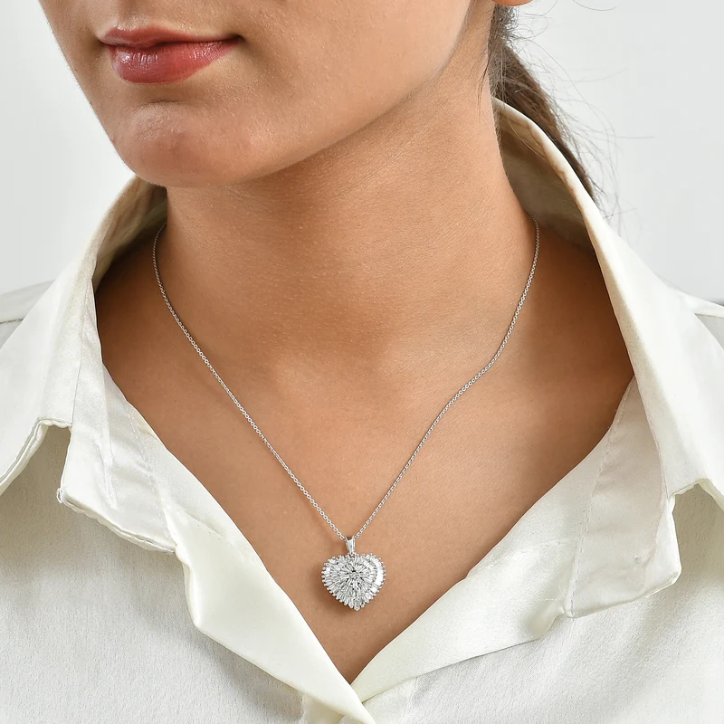 LUXURIANT DIAMOND - Lab Grown Diamant SI-GH Schmuckset ca. 50 cm 925 Silber Rhodiniert ca. 1,04 ct.