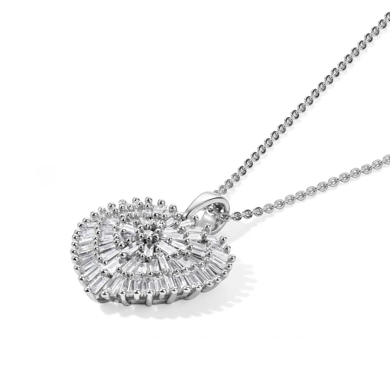 LUXURIANT DIAMOND - Lab Grown Diamant SI-GH Schmuckset ca. 50 cm 925 Silber Rhodiniert ca. 1,04 ct.