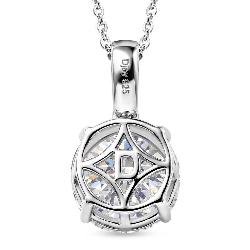 D'Joy Moissanit Schmuckset ca. 50 cm 925 Silber Rhodiniert ca. 4.97 ct
