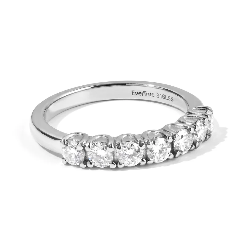 EVER TRUE 2er Set -Moissanit Ohrringe und Ring, (Größe 19.00) ca. 2.31 ct