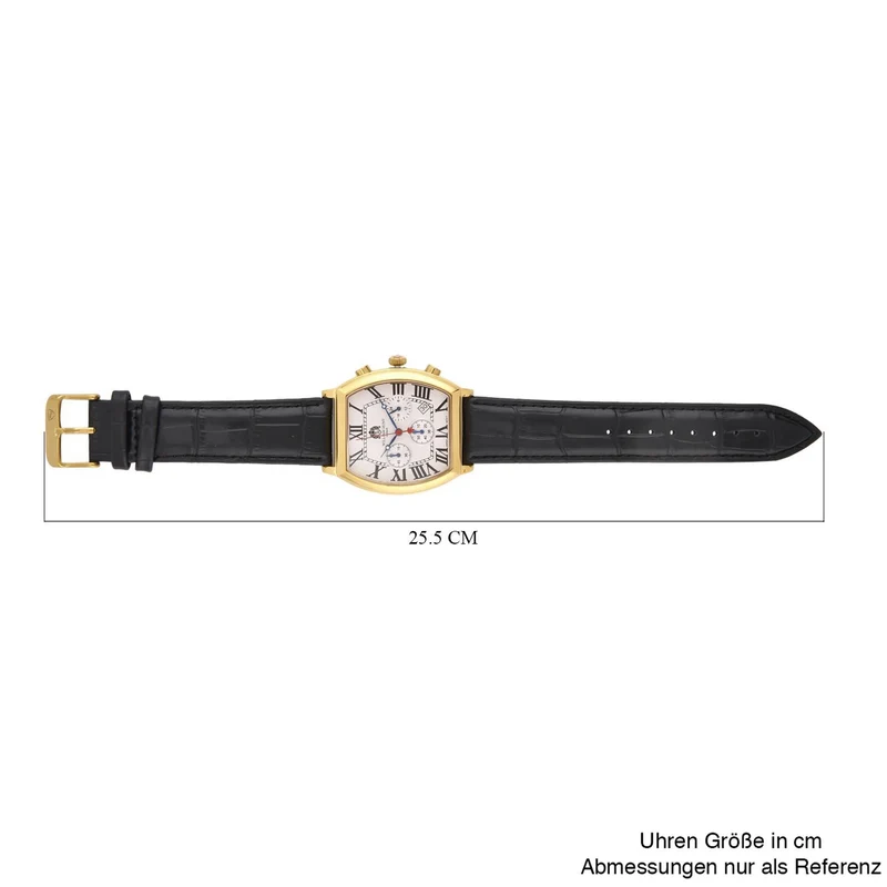 Weißer Kristall Uhren 9.75 cm Reiner Edelstahl IP Rosa Plattierung