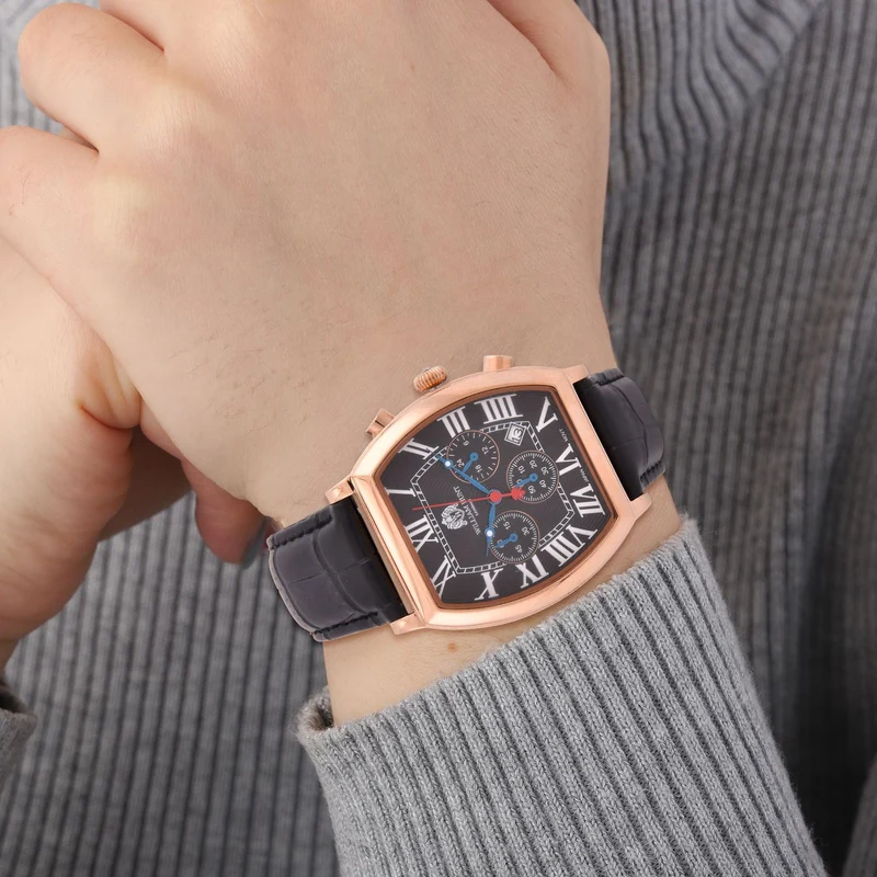 Weißer Kristall Uhren 9.75 cm Reiner Edelstahl IP Rosa Plattierung