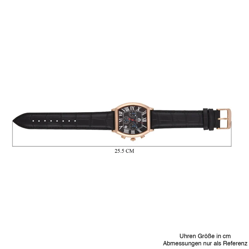 Weißer Kristall Uhren 9.75 cm Reiner Edelstahl IP Rosa Plattierung