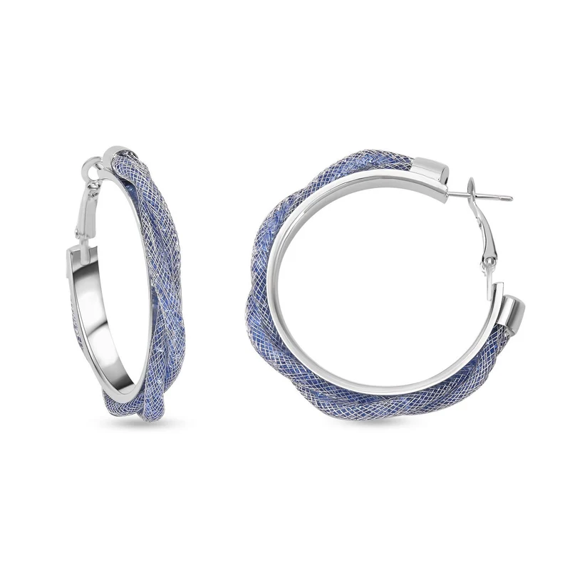 Weißer Kristall Schmuckset Reines Messing