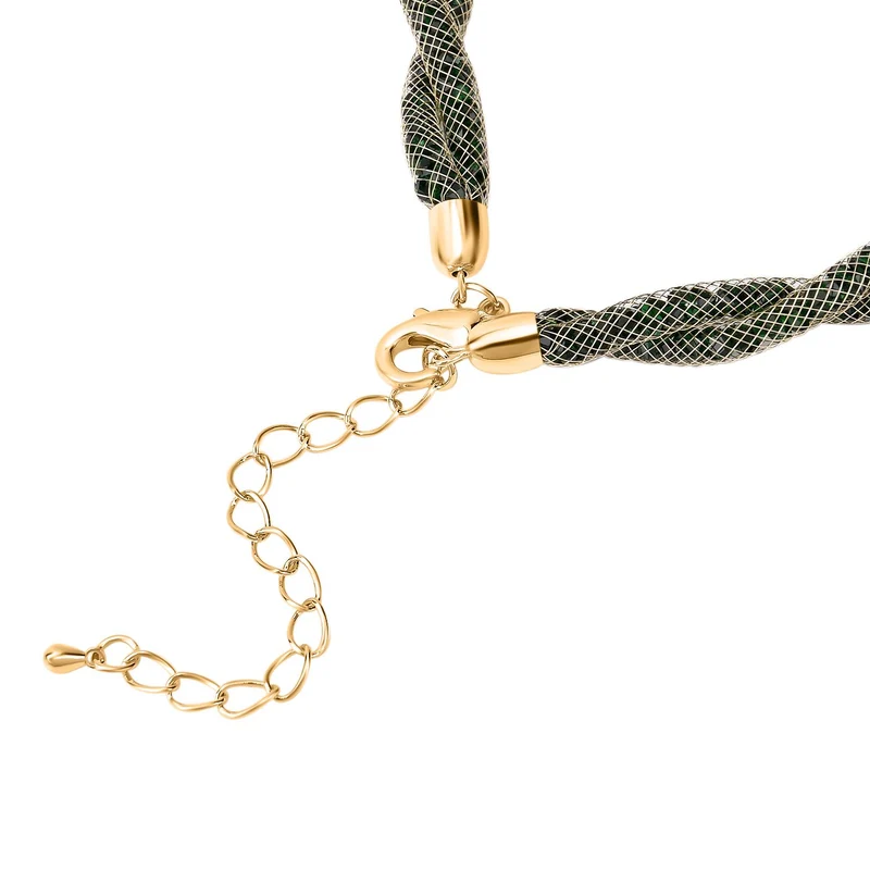 Weißer Kristall Schmuckset Reines Messing