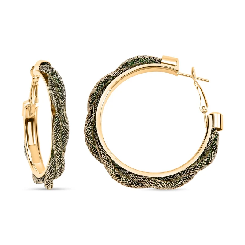 Weißer Kristall Schmuckset Reines Messing