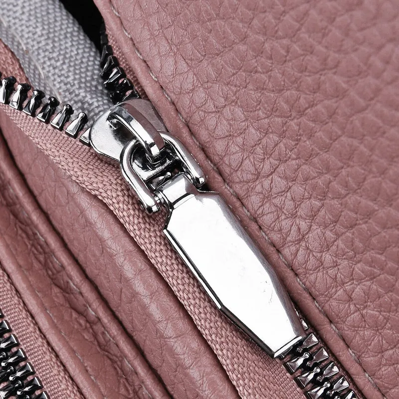 Crossbody-Tasche aus Nylon, mit mehreren Reißverschlussfächern und verstellbarem Schulterriemen, 24x15x9?cm, Rot